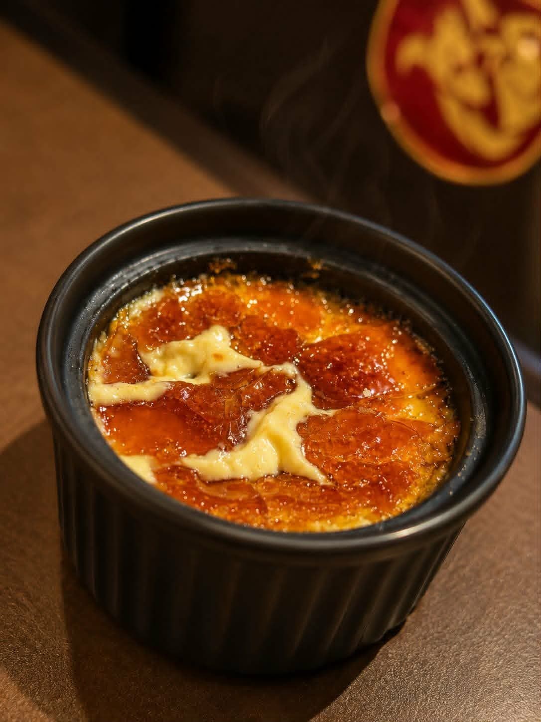 Crème brûlée caramelizată la flacără
